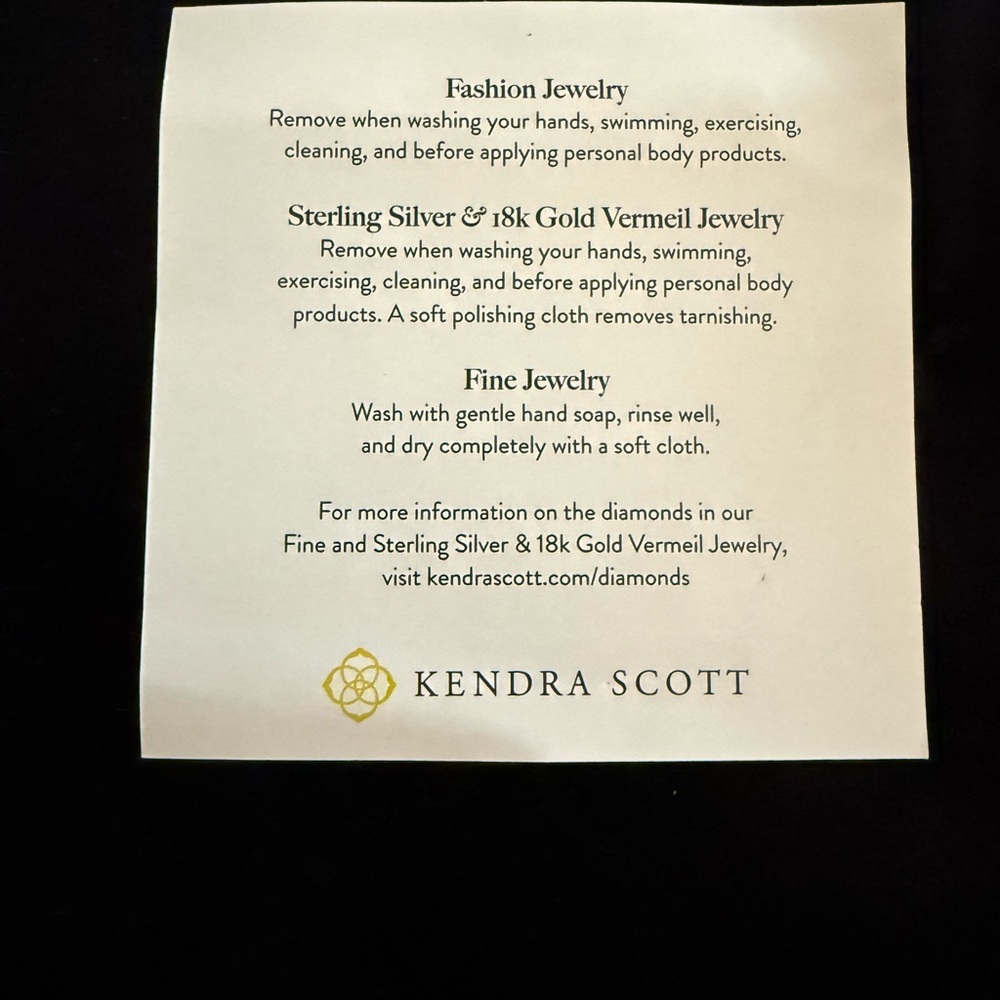 Kendra Scott Gold and Blue Heart Necklace - Picture 5 of 5